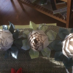 4 Personalized Origami Lotus Flowers for That Someone Very Special. image 8