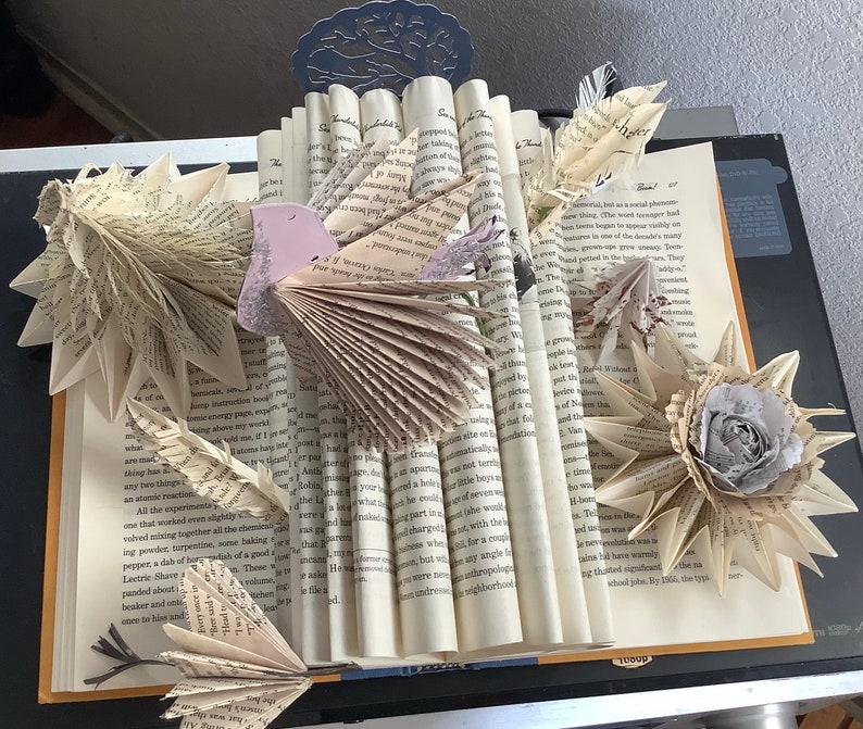 Rustic Book Art Fly Away With Me image 6