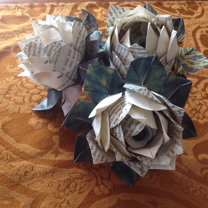 4 Personalized Origami Lotus Flowers for That Someone Very Special. image 2