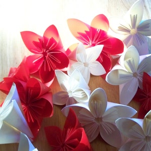 20 Origami Kusudama Paper Flowers Customized without Stems image 4