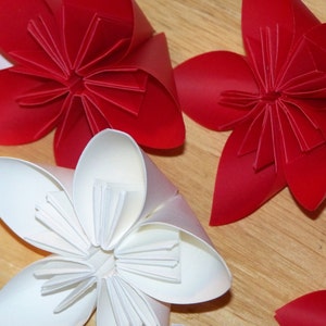 20 Origami Kusudama Paper Flowers Customized without Stems image 3