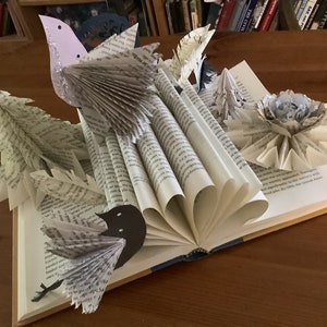 Rustic Book Art Fly Away With Me image 3