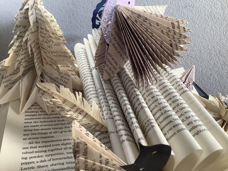 Rustic Book Art Fly Away With Me image 8