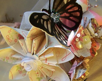 Butterfly Bouquet Shabby Chic Design