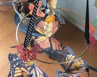 Monarch Butterfly Mobile 13 double monarch butterflies included