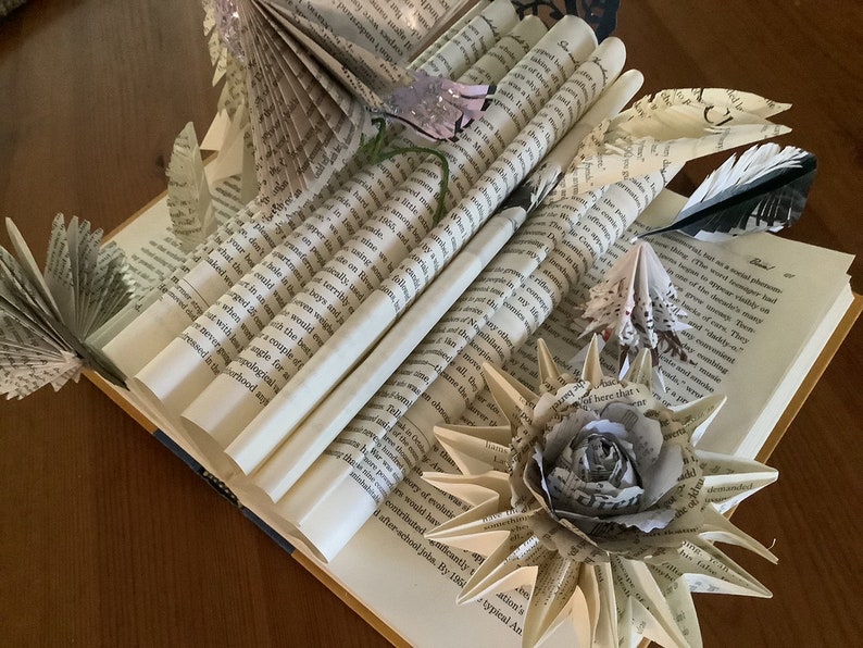 Rustic Book Art Fly Away With Me image 4
