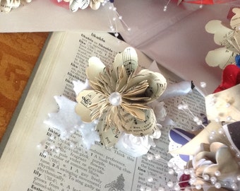 Origami Flower Single Boutonniere or Small Corsage
