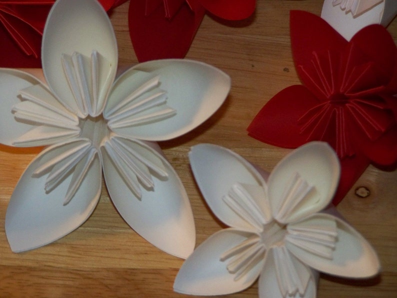 20 Origami Kusudama Paper Flowers Customized without Stems image 5