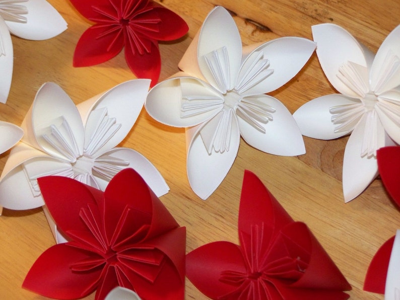 20 Origami Kusudama Paper Flowers Customized without Stems image 2