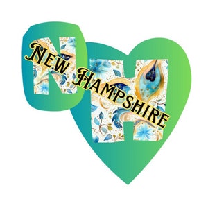 État du New Hampshire 603 J'adore, ce sticker est fait pour vous !