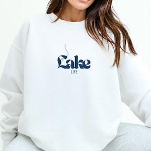 Lake Life Sweatshirt, Lake Life Angeln Hoodie, See Sweatshirt, Camping Hoodie, Lake House Sweatshirt, Angeln Sweatshirt