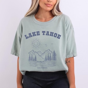 Camiseta de Lake Tahoe, ropa de Lake Tahoe, camiseta de Lake Bachelorette, sudadera de Lake Tahoe, camiseta vintage de Lake Tahoe, camiseta de los 90, camiseta retro de montaña