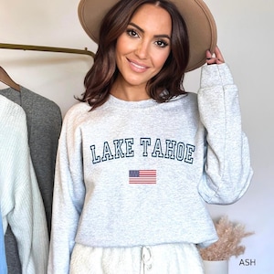 Sudadera de Lake Tahoe, sudadera de cuello redondo de Tahoe, sudadera de regalo de Tahoe, regalo de Tahoe para hombre, regalo de Lake Tahoe, recuerdo de Lake Tahoe, camiseta de Tahoe
