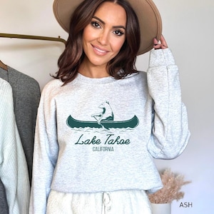 Sudadera de Lake Tahoe, sudadera de cuello redondo de Tahoe, sudadera de regalo de Tahoe, regalo de Tahoe para hombre, regalo de Lake Tahoe, recuerdo de Lake Tahoe, camiseta de Tahoe
