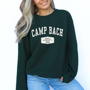 Camp Bach Bachelorette Sweatshirt mit Rundhalsausschnitt, Camping Bachelorette, Benutzerdefiniertes Camp Bachelorette Sweatshirt, Cabin Crew Sweatshirts