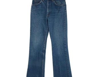 VTG Levis 517 Orange Tab Bootcut Jeans 31x33 Blue Made in USA 20517-0217