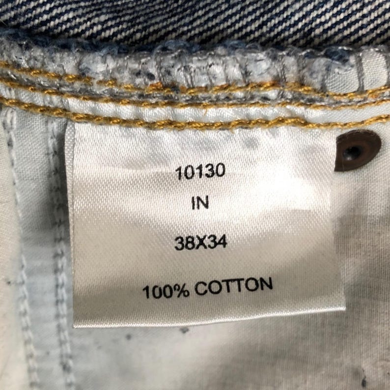 Calça jeans Filson Double Knee Carpenter masculina, tamanho 38x34, azul, perna reta, modelo 10130 imagem 7