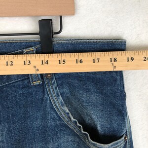 Calça jeans Filson Double Knee Carpenter masculina, tamanho 38x34, azul, perna reta, modelo 10130 imagem 8