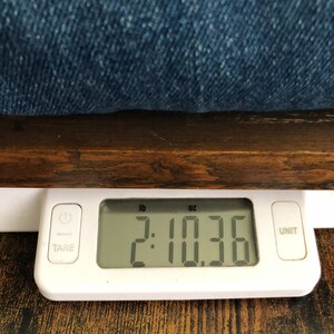 Calça jeans Filson Double Knee Carpenter masculina, tamanho 38x34, azul, perna reta, modelo 10130 imagem 12