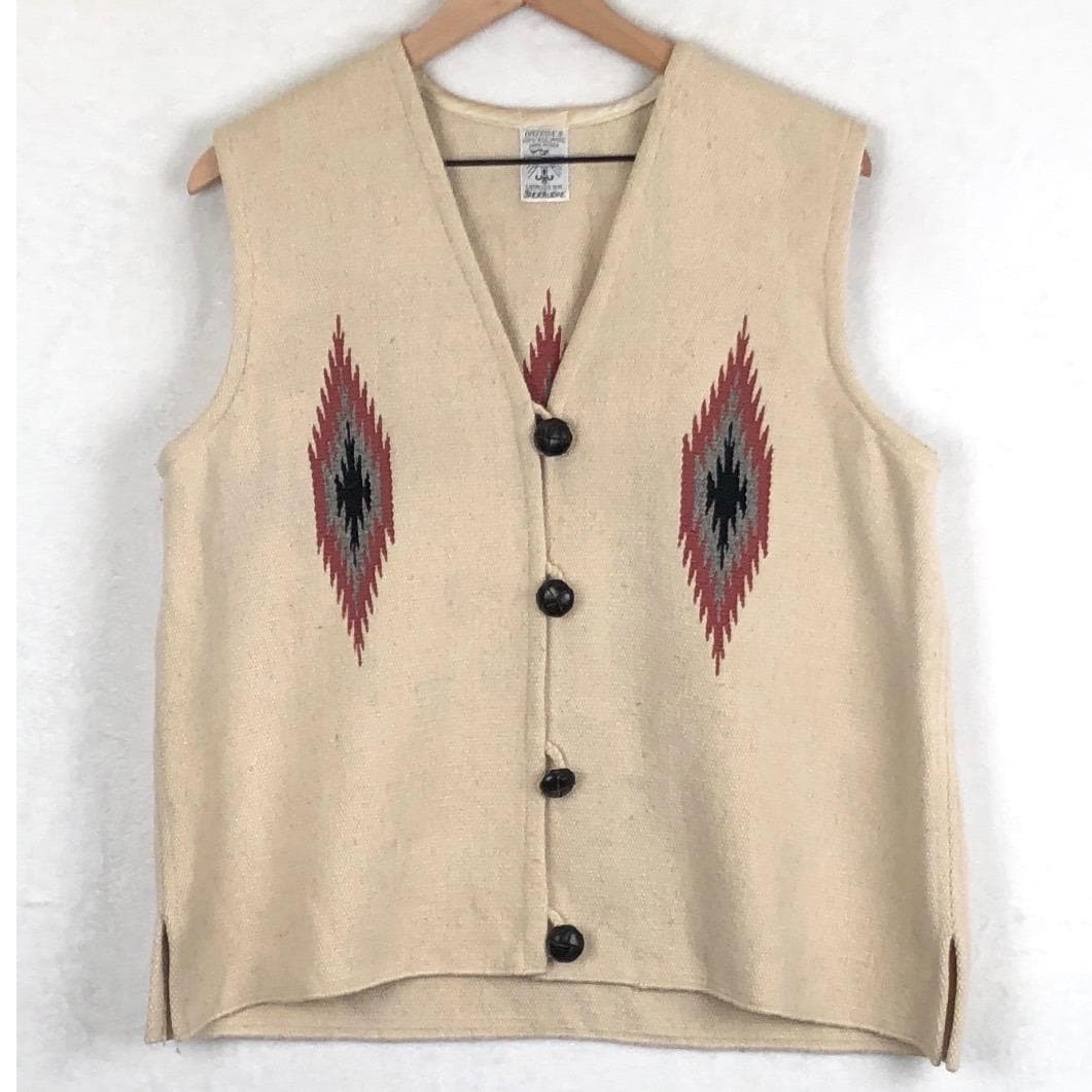 【60s】 Ortega's オルテガ chimayo vest （ボタンなし） Vintage Chimayo Ortega Vest - Etsy