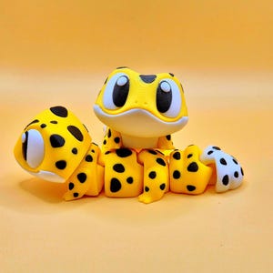 Flexi-gekkospeelgoed – 3D-geprinte gelede hagedis – Fidget reptielenspeelgoed voor kinderen – Sensory Desk Pet Gift