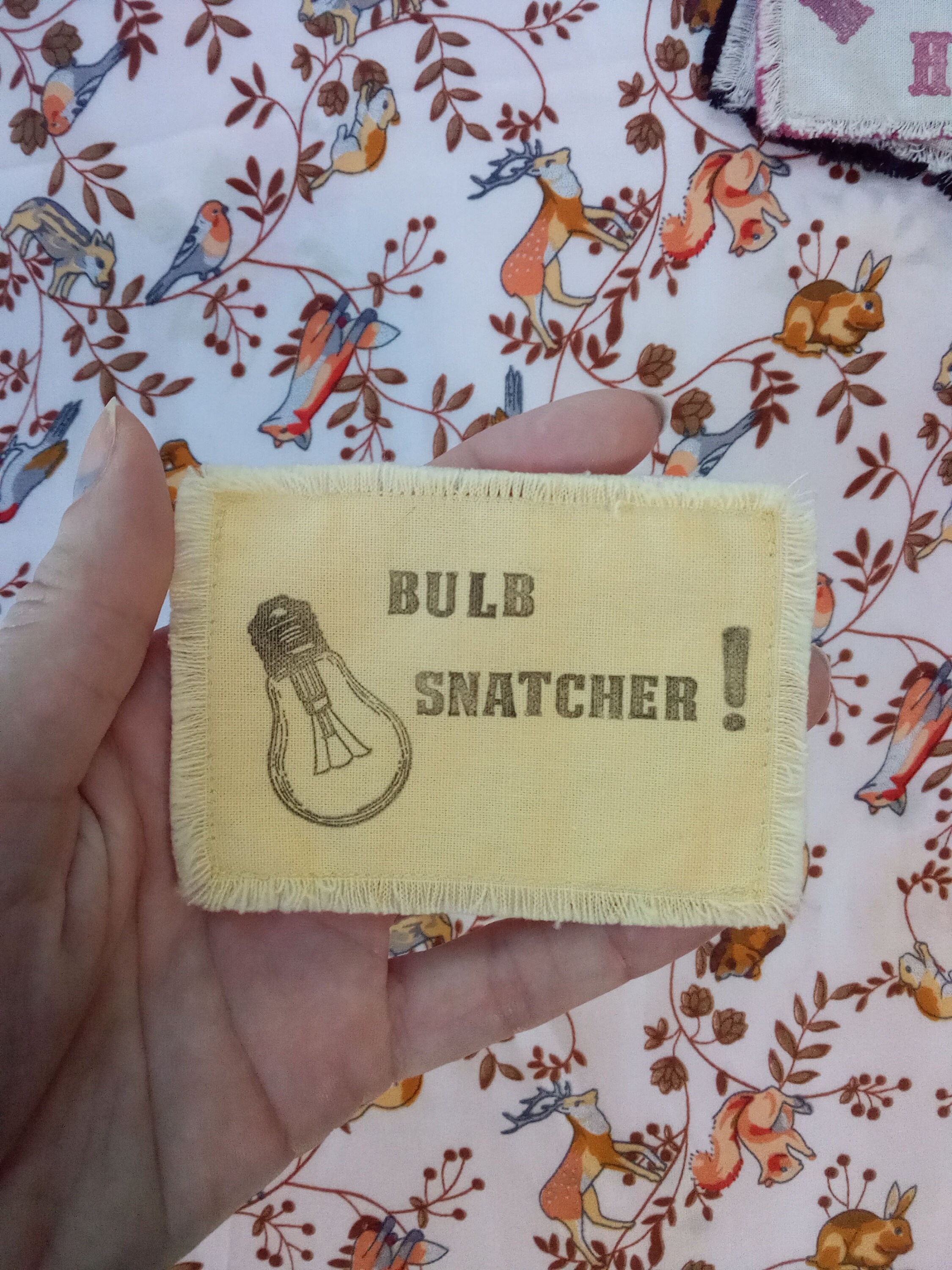 Mayberry Themed Hand Stamped Sew on Fabric Patches Andy Etsy