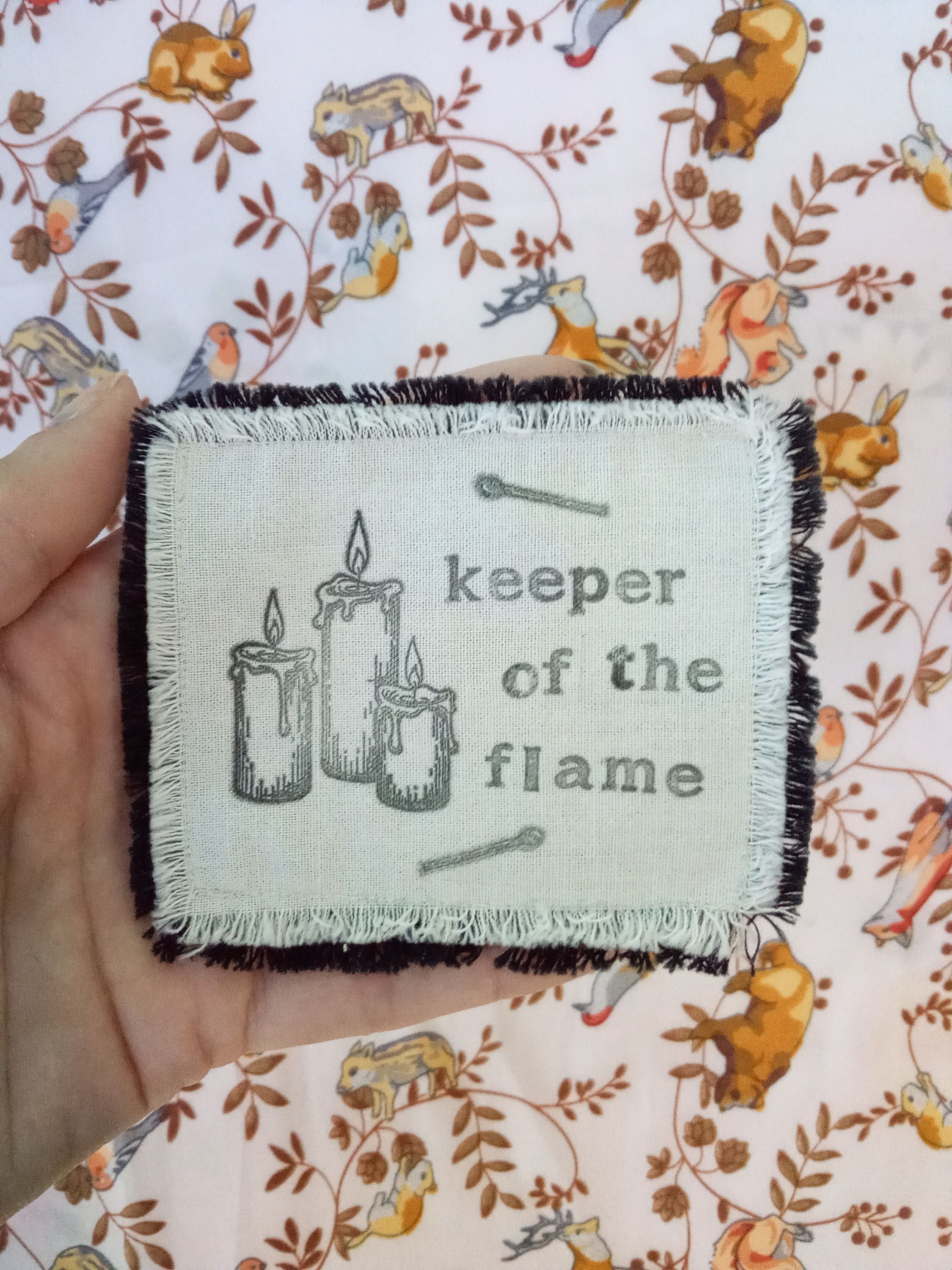 Mayberry Themed Hand Stamped Sew on Fabric Patches Andy Etsy