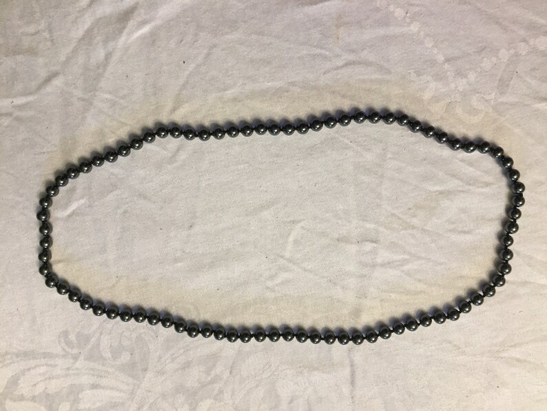 Vintage Glass Bead Multi-facet Necklace Retro Necklace 80s 90s Necklace