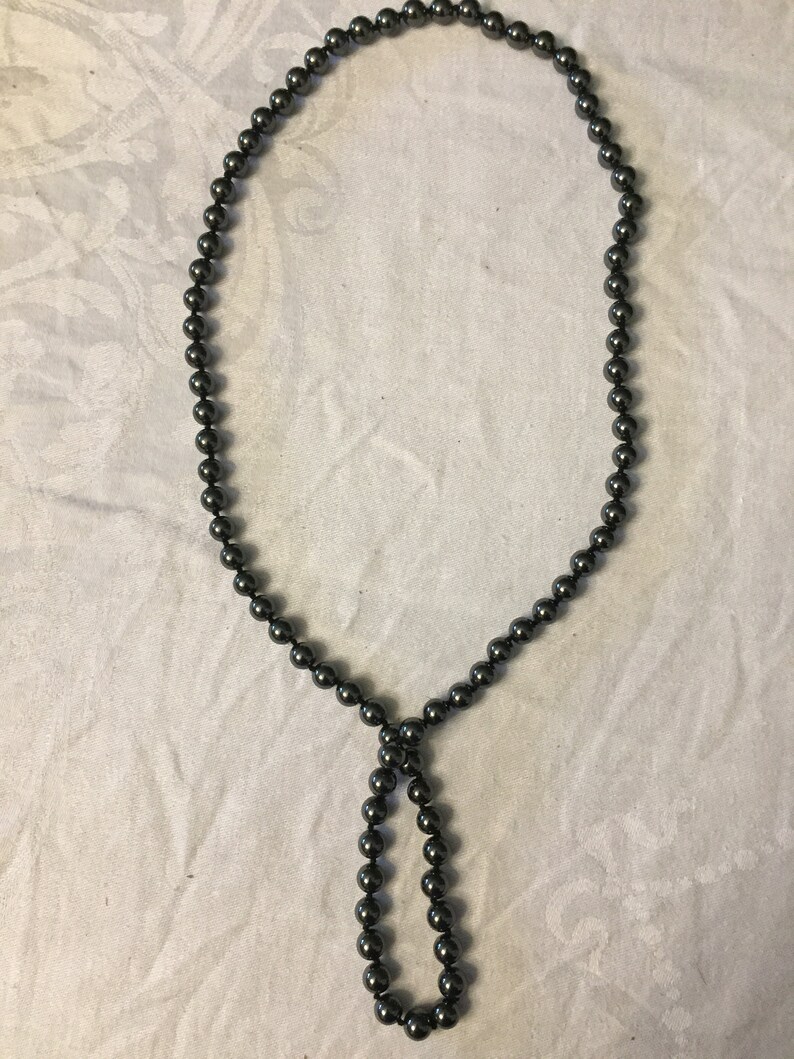Vintage Glass Bead Multi-facet Necklace Retro Necklace 80s 90s Necklace