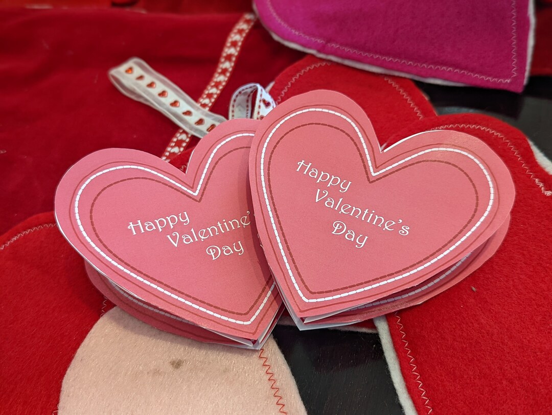 Folded Heart Valentine - Etsy