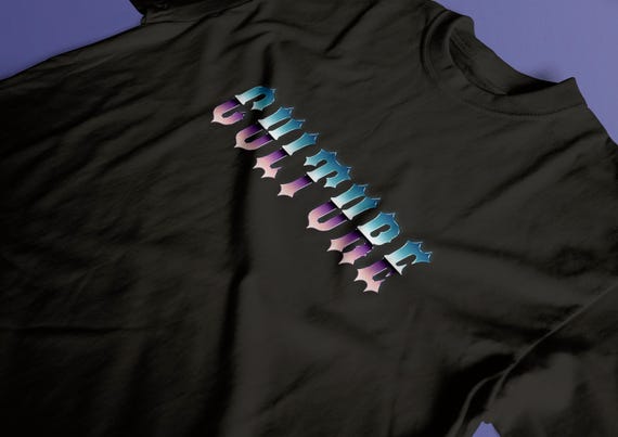 Culture Graphic T-Shirt - Retro Synthwave Typography Streetwear Tee