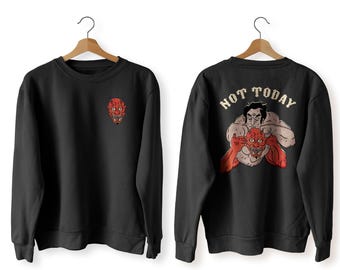 Sweat-shirt à motif tatouage japonais - Vêtements style japonais - Cadeau streetwear artistique
