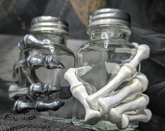 Skeleton Hand Salt & Pepper Shakers