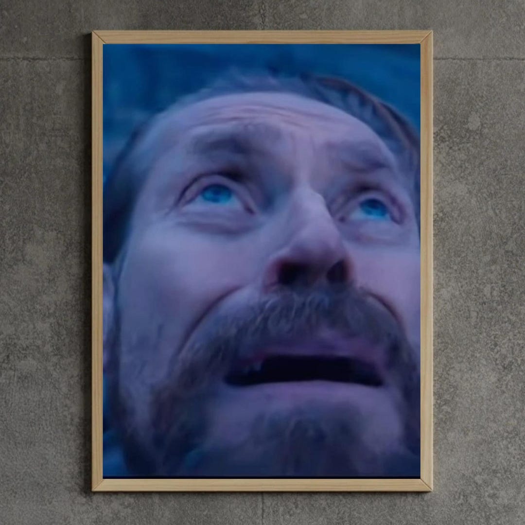 William Dafoe Meme Poster, Viral Reaction Wall Art, Internet Culture ...