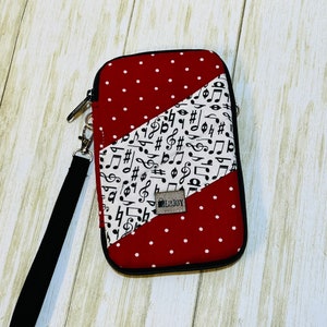 estuche de billetera para teléfono celular, pulsera para mujer, bolso cruzado para iPhone, regalos de viaje para ella, bolso de banda, regalo de fin de año para el maestro, regalo de música