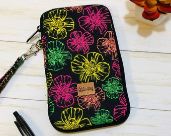 credit card wallet for women, cell phone wallet case, iphone case with card holder, mothers day gift for mom, wristlet wallet with strap