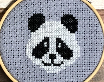 Bear-y Cute Panda  ~ Panda-monium ~ Panda Love ~ Mini Cross Stitch Pattern (PDF Download)