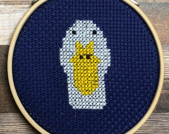 Goose Goals: Feathered & Ferocious ~ What's Good for the Goose is Good for the Gander ~ Goose ~ Mini Cross Stitch Pattern (PDF Download)