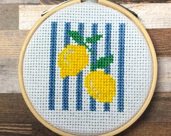 Squeeze The Day ~ Zest Friends Forever ~ In my Lemon Era ~ Stay Zesty ~ Pucker Up ~ Mini Cross Stitch Pattern (PDF Download)