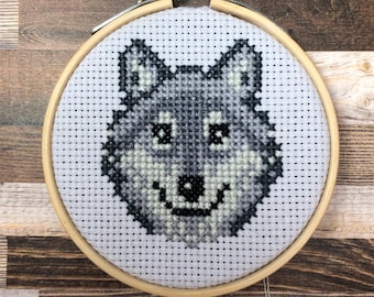 Wolf Pack Leader ~ Howl Yeah ~ Howl You Doing? ~ Howl at Everything ~ Mini Cross Stitch Pattern (PDF Download)