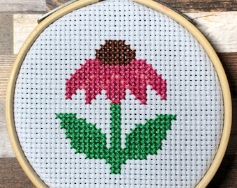 8 Fabulous Florals  ~ Bloom Where You’re Planted ~ Blooming Wildflowers ~ Set of 8 Mini Cross Stitch Patterns (PDF Download)