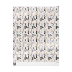 Fathers Day Wrapping Paper, Happy Father&#39;s Day Gift Wrap, Father&#39;s Day Gifts, Celebratory Gift Wrap, Unique Wrapping Paper
