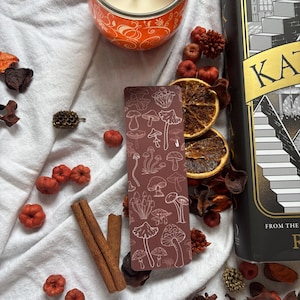 Mushroom Forest Bookmark | Cottagecore Autumn Book Accessory