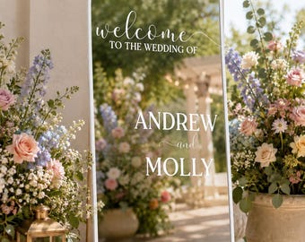 Personalised Wedding Mirrors| Wedding Mirrors| Mirror Included| Wedding Gifts| Wedding Accessories| Mirrors| Personalised Gifts| Bridal Team