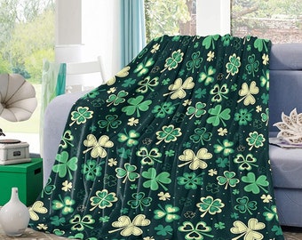 Sherpa Throw Blanket Happy St Patrick's Day Shamrock Leaves Super Soft Cozy Warm Luxury Microfiber Blankets Flannel Fleece Plush Quilt Bedspread for Bed Couch Sofa Green Bicycle Sherpa Throw Blanket Happy St Patrick's Day Shamrock Leaves Super Soft Cozy Warm Luxury Microfiber Blankets Flannel Fleece Plush Quilt Bedspread for Bed Couch Sofa Green Bicycle