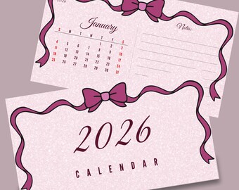 Prinsessenmaandkalender 2026 • Roze afdrukbare planner • Digitale pdf