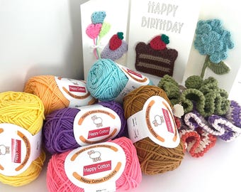 Babygaren van Koreaanse katoenmix, levendige kleuren, geschikt voor haken en breien (amigurumi), zacht en duurzaam, 45 g