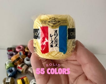 Hilo de algodón para ganchillo Olympus Gold Label n.° 40 – Hilo egipcio fino (Hecho en Japón)