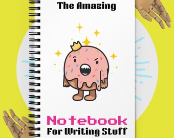 Fun Donut Notebook - 140 Dotted Pages, Wire-O Binding