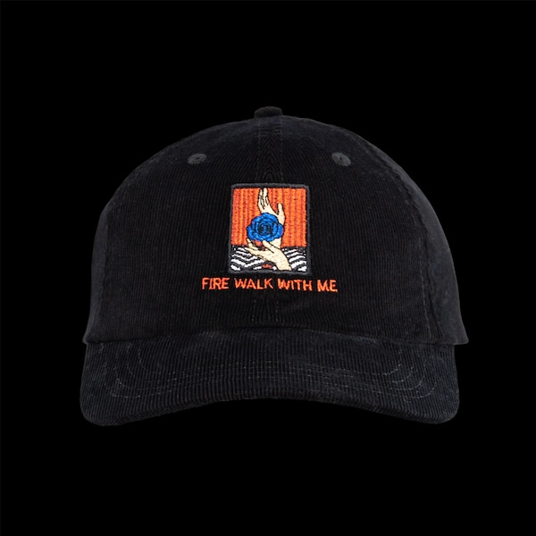 Twin Peaks Fire Walk With Me (1992) Vintage corduroy horror movie hat (embroidered)